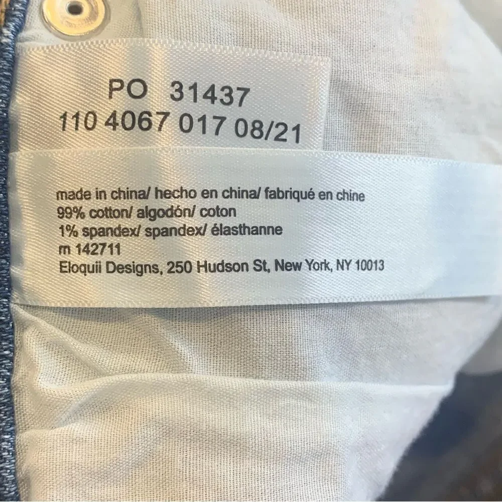 Eloquii Distressed Crop Jeans Size 16G